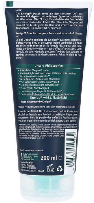 Kneipp 2 in 1 Duschgel Blauer Eukalyptus & Zypresse ab 2,23€ (statt 3€)