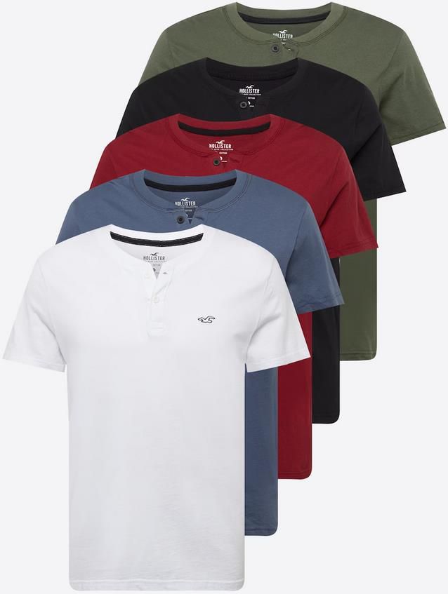 5er Pack Hollister Hco. Guys Knits Patterned Herren T Shirts für 52,90€ (statt 65€)