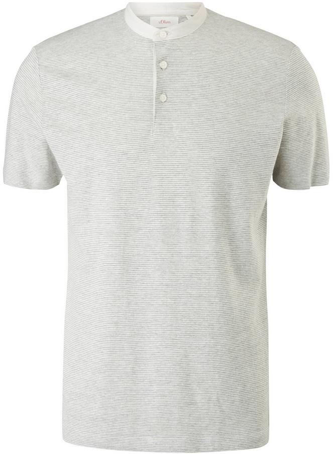 s.Oliver Herren T Shirt mit Leinen in zwei Farben für je 23,94€ (statt 30€)