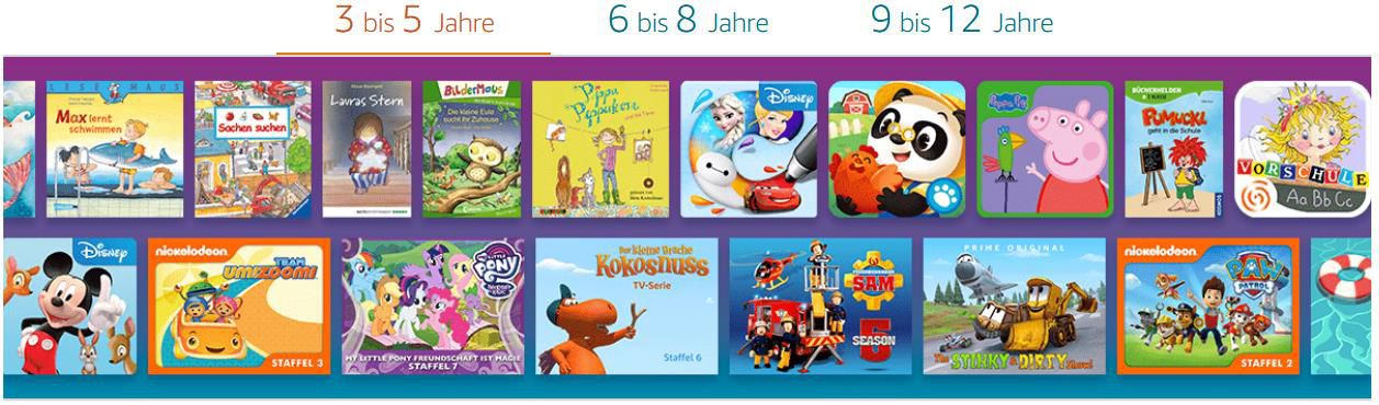 1 Jahr Amazon Kids+ für 24,99€ (statt 49€)   Spiele, Videos, Hörbücher u.v.m.