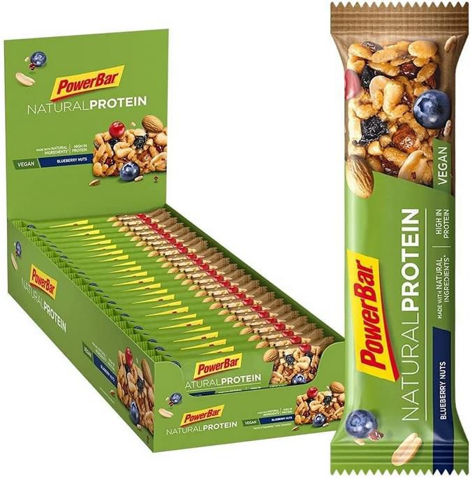 24 x 40g PowerBar Natural Protein Blueberry Nuts Veganer Protein Riegel für 20,47€ (statt 30€)