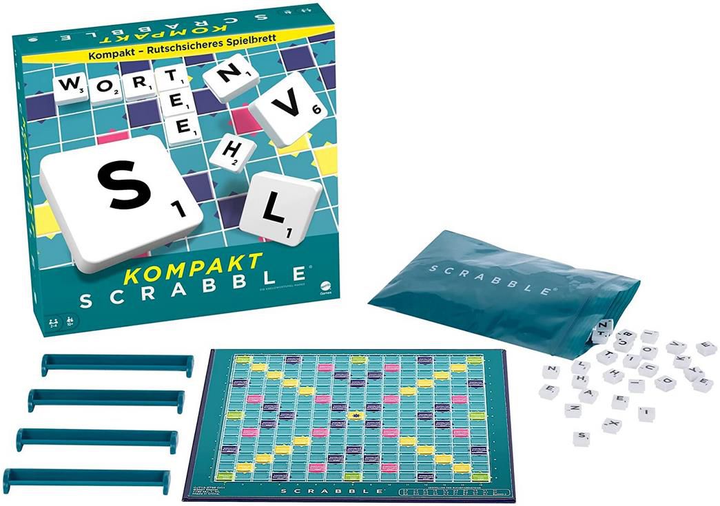 Mattel Scrabble Kompakt Brettspiel für Unterwegs für 10,15€ (statt 17€)   Prime
