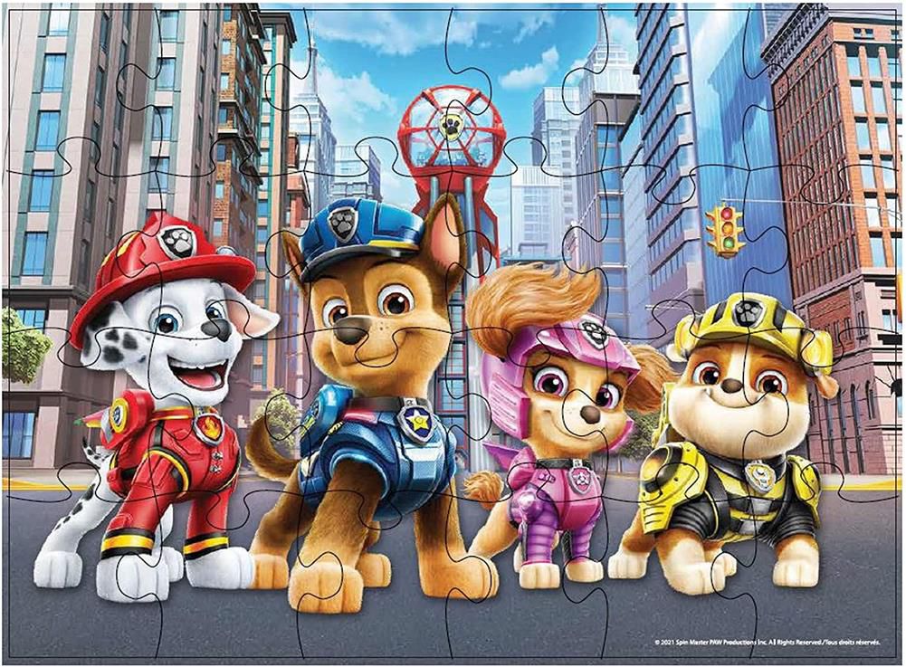 PAW Patrol Holzpuzzles in einer Holzbox mit 3 Motiven für 7,99€ (statt 15€)