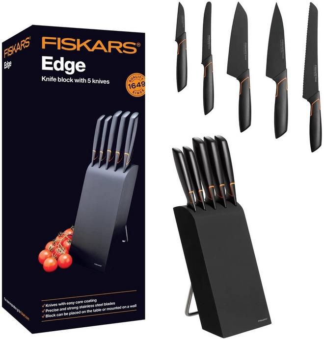 Fiskars Edge Design Messerblock mit 5 Messern für 89,99€ (statt 101€)