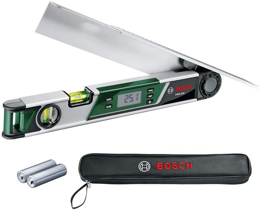 Bosch PAM 220 digitaler Winkelmesser, 0°   220° Messbereich für 55,99€ (statt 75€)