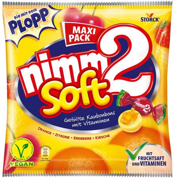 4x nimm2 Soft Maxi Pack Kaubonbons, 345g ab 7,16€