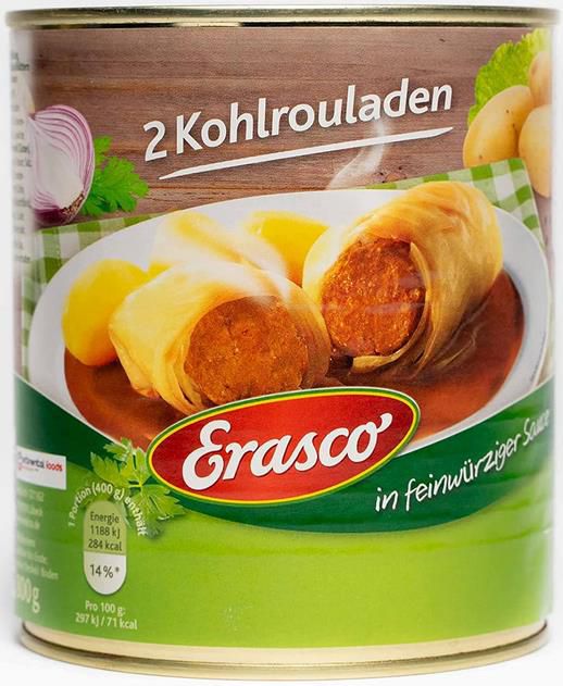 3er Pack Erasco   2 Kohlrouladen, 800g Dose ab 10€ (statt 12€)   Prime Sparabo