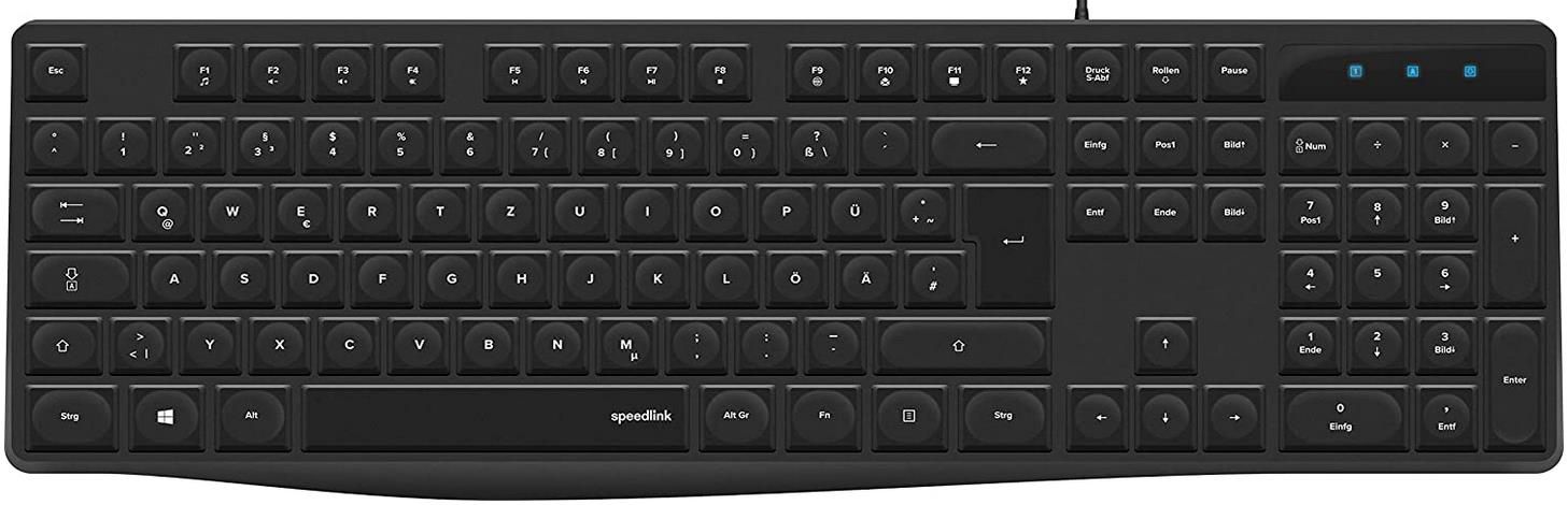 Speedlink Neova Office Tastatur mit ergonomisch gestalteten Tasten für 7,99€ (statt 15€)   Prime