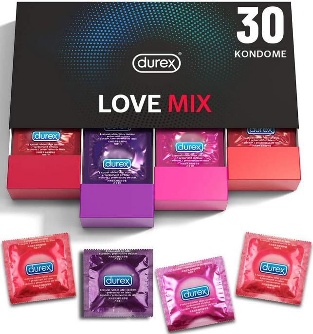 Durex Love Collection Kondom Mix Pack mit 30 Kondomen ab 14,92€ (statt 26€)   Prime