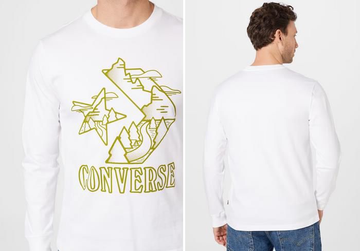 Converse Better World Herren Shirt in Weiß für 11,90€ (statt 22€)