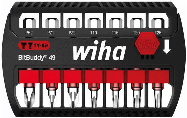 Wiha BitBuddy TY Bit Set, 49 mm, 7 tlg. für 15,26€ (statt 29€)
