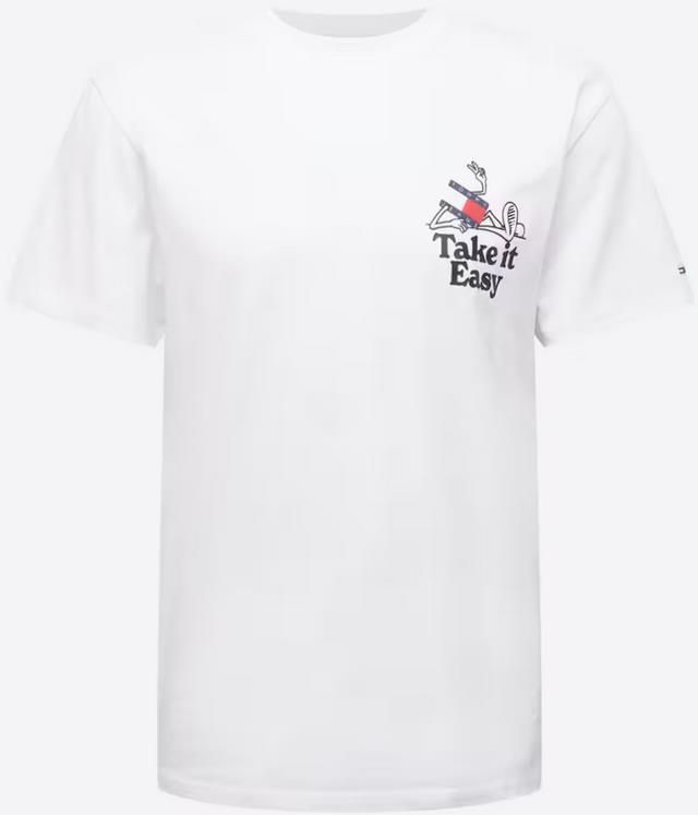 Tommy Jeans Philosotee Herren T Shirt in Weiß für 32,90€ (statt 44€)