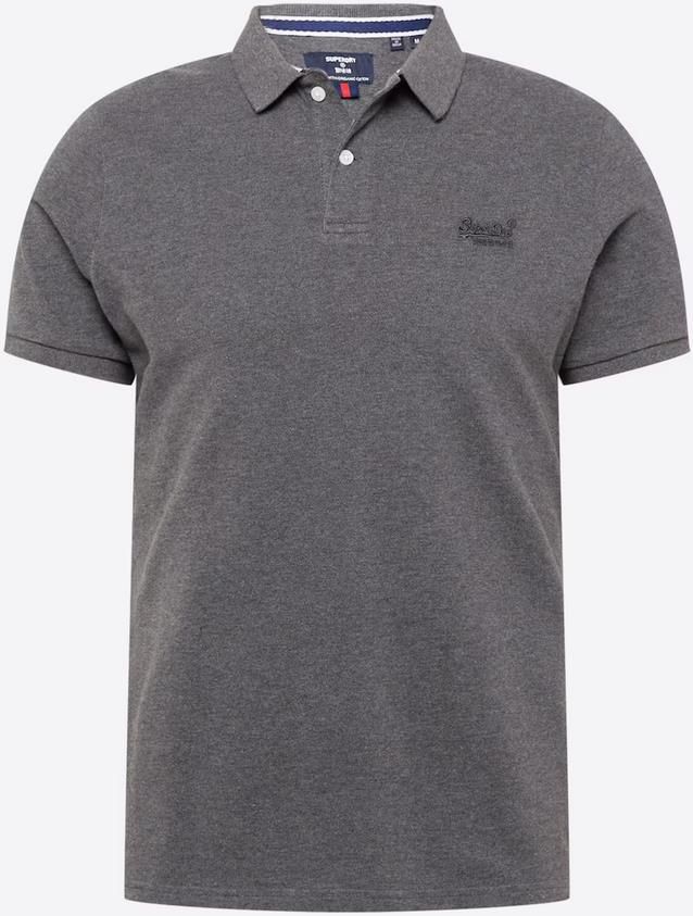 Superdry Classic Pique Polo Herren Poloshirt in Grau für 35,91€ (statt 44€)