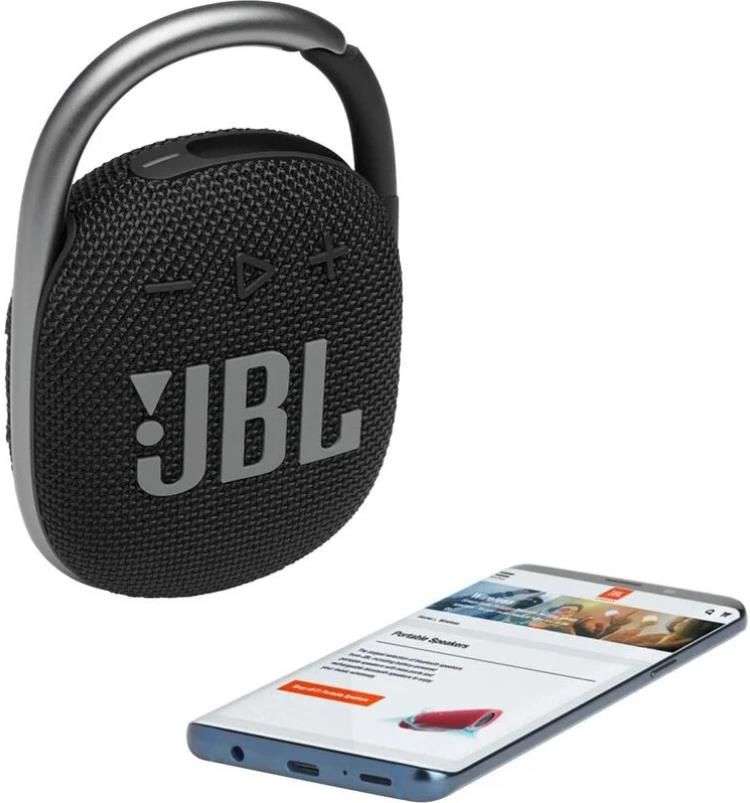 JBL Clip 4 Tragbarer Bluetooth Lautsprecher, wasser  und staubdicht für 34,20€ (statt 50€)