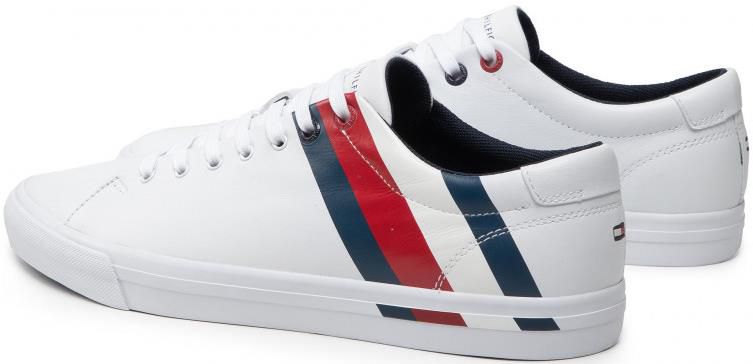 Tommy Hilfiger Corporate Stripes Leather Vulc Herren Sneaker für 72,25€ (statt 100€)