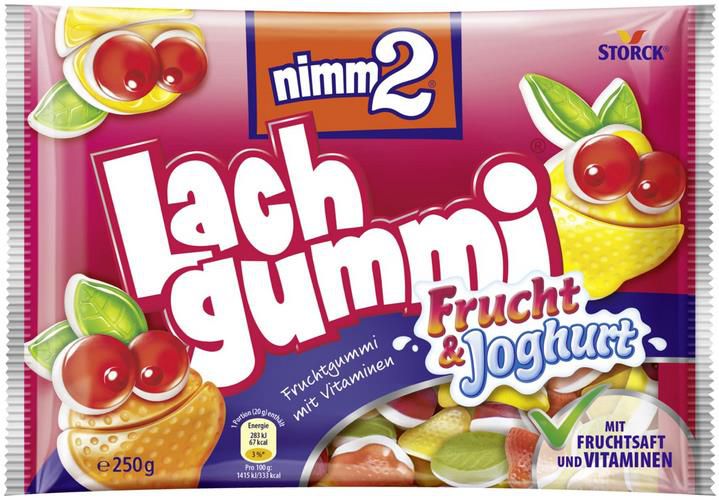 14er Pack nimm2 Lachgummi Frucht und Joghurt, 250g Tüten ab 8,84€ (statt 14€)   Prime Sparabo