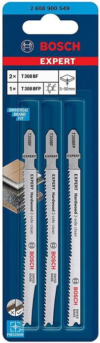 3er Pack Bosch Professional Hardwood 2 Side Clean Stichsägeblatt Set für 7€ (statt 12€)   Prime