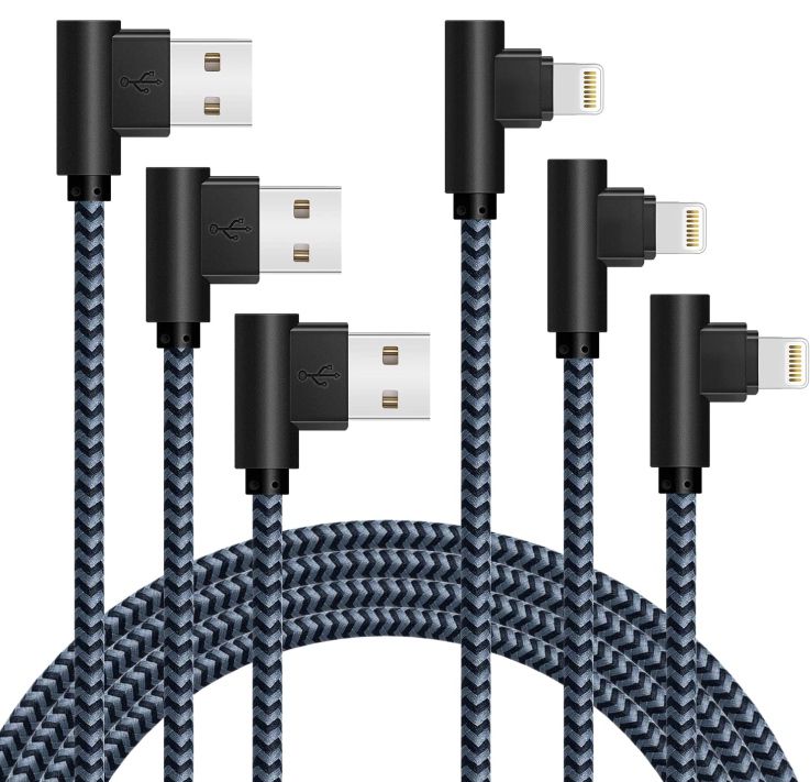 3x Golicc Lightning Kabel (1,8m) im 90° Winkel für 6,59€ (statt 11€)   Prime