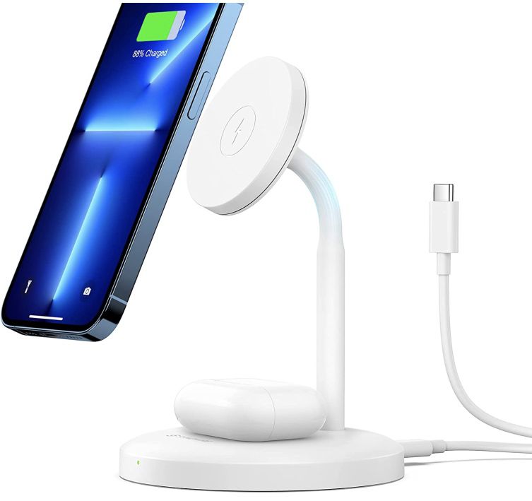 Syncwire 2in1 Qi Ladegerät mit MagSafe für iPhone & Airpods für 23,99€ (statt 50€)