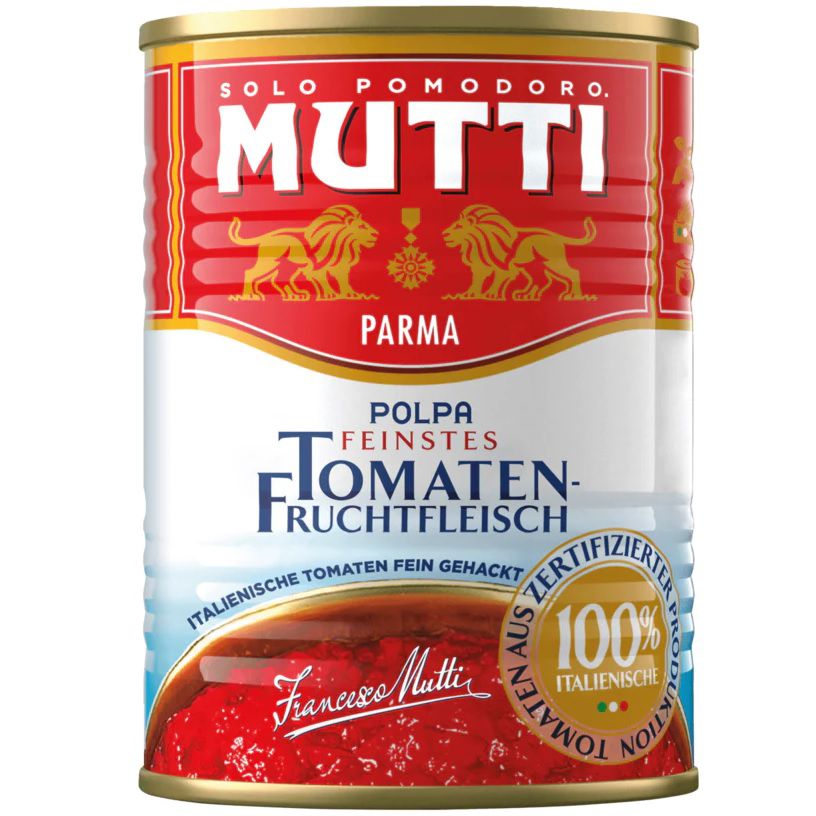 36x Mutti Polpa Fine Tomatenfruchtfleisch fein gehackt   400g Dosen für 37,74€ (statt 50€)