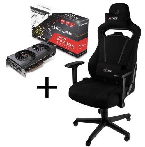 Sapphire Pulse Radeon RX 6700 XT 12GB Grafikkarte + Nitro Concepts E250 Gamingstuhl für 556,99€ (statt 727€)