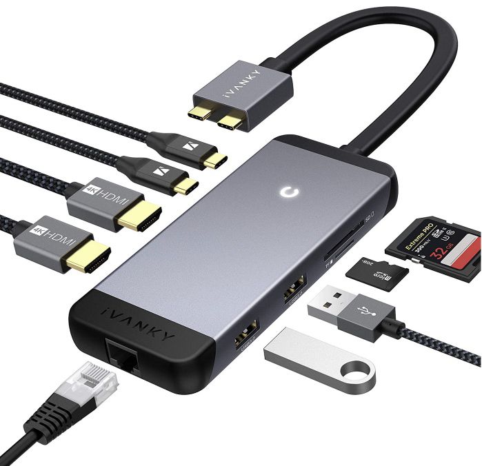 IVANKY ‎VCB02 Dual USB C Hub mit 100W PD für 20,49€ (statt 42€)