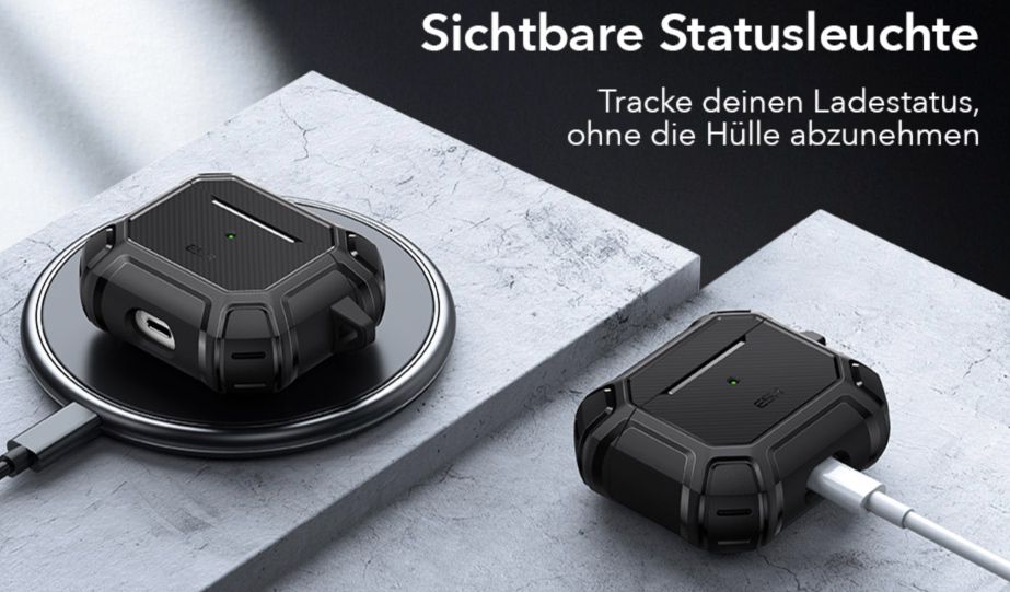 ESR robuste Panzerhülle mit Karabiner für Airpods 3 für 5,44€ (statt 13€)   Prime