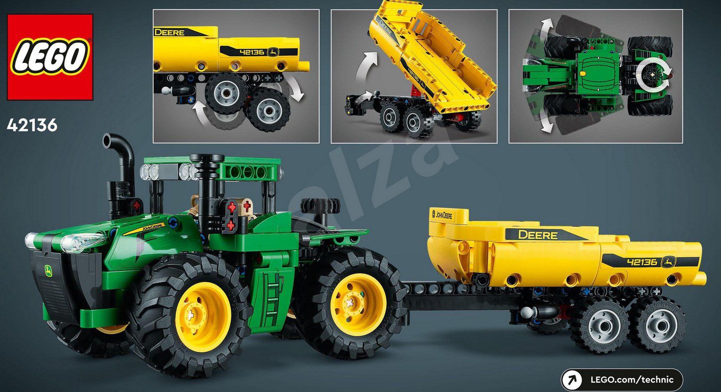 LEGO Technic John Deere 9620R 4WD Traktor (42136) ab 16,99€ (statt 25€)
