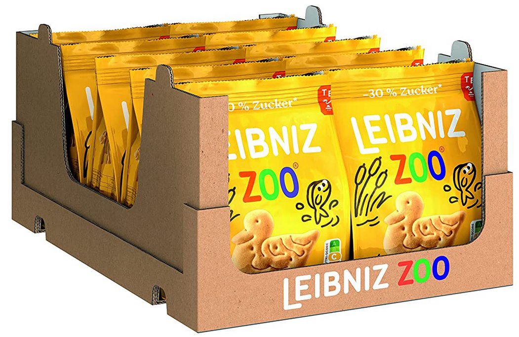 12x LEIBNIZ ZOO   30% Zucker Butterkeks (je 125g) für 14,71€ (statt 19€)