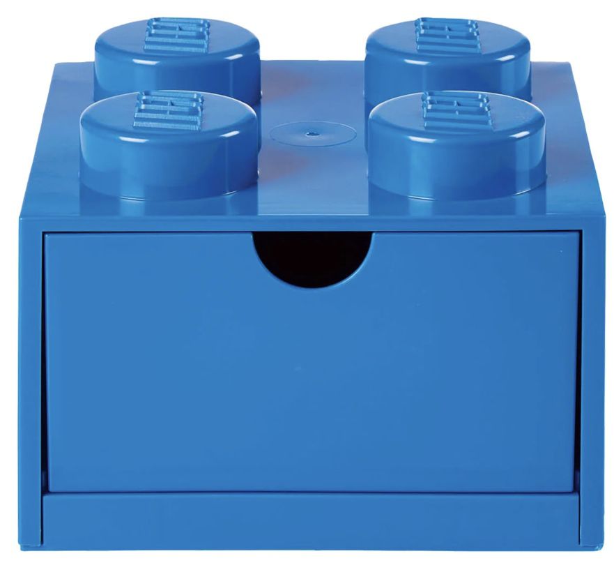 Lego Schreibtischschublade, 4er Block in Blau für 14,94€ (statt 20€)