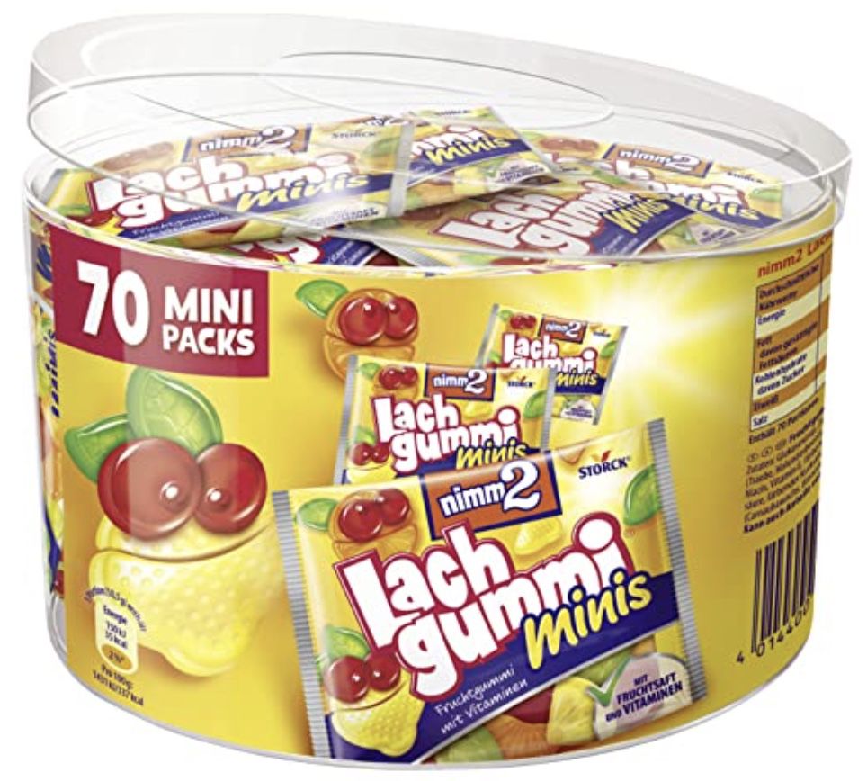 70er Pack nimm2 Lachgummi Minis in einer Runddose für 6,29€ (statt 11€)