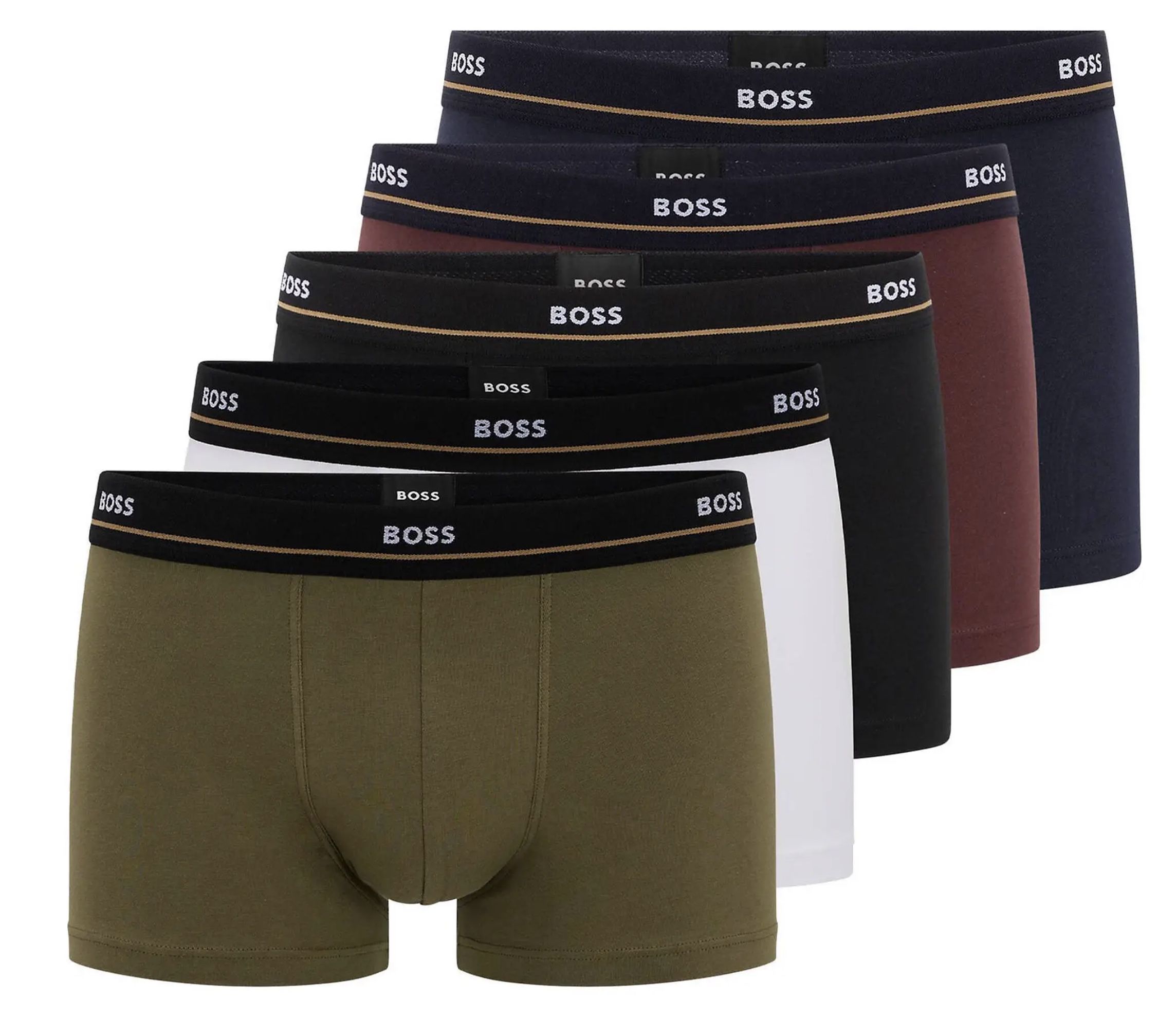 5er Pack BOSS Trunks in bunt für 41€ (statt 48€)