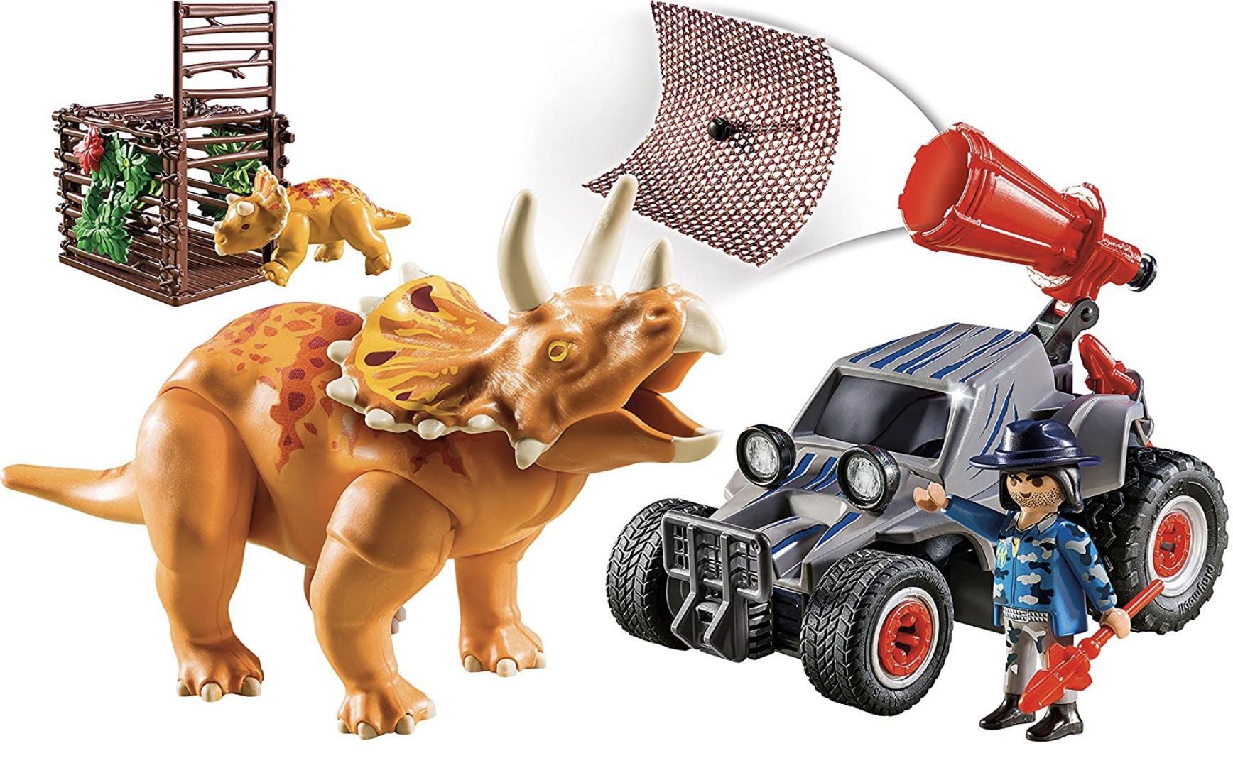 PLAYMOBIL Dinos 9434   Offroader mit Dino Fangnetz für 37,34€ (statt 45€)