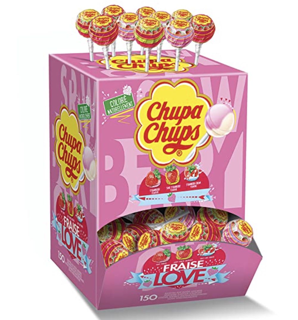 150er Pack Chupa Chups Lollis Strawberry Lover ab 14,39€ (statt 24€)   Prime