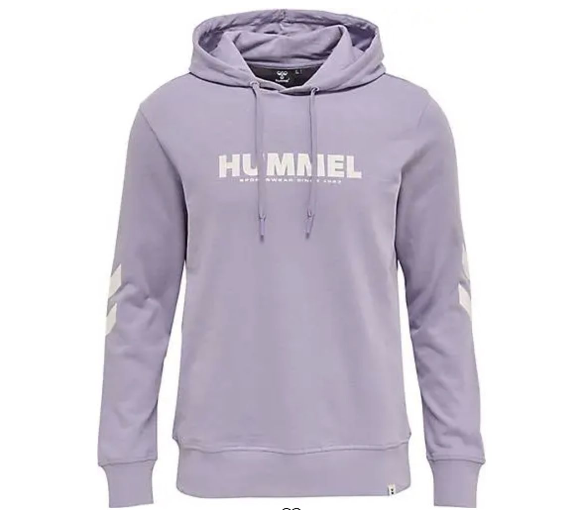 hummel Legacy Logo Hoodie in Violett für 20,80€ (statt 30€)