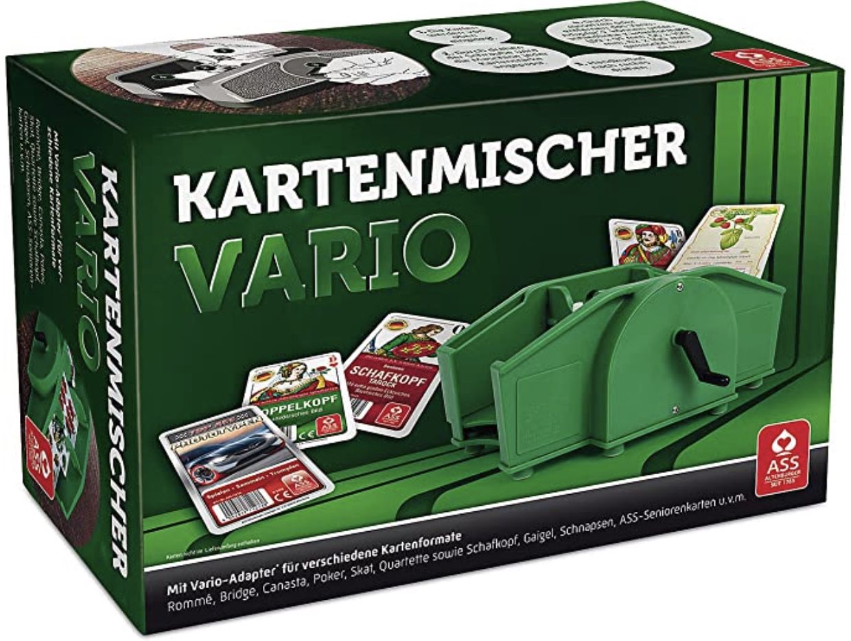 ASS Altenburger Kartenmischer Vario mit Handkurbel für 18,45€ (statt 25€)   Prime