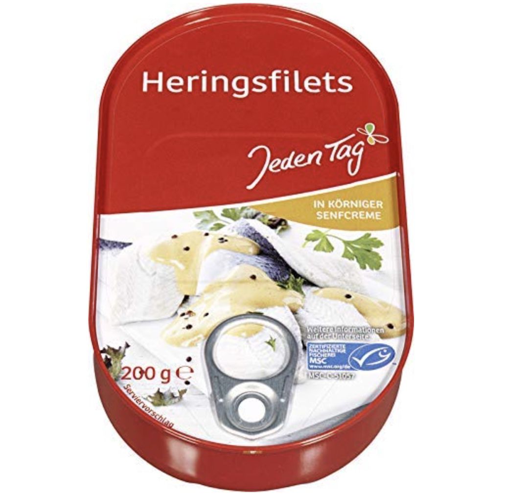 200g Jeden Tag MSC Heringsfilets in Senfcreme für 0,89€   Prime