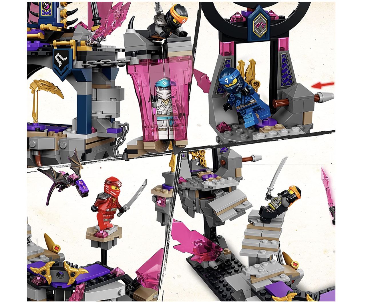 LEGO 71771 NINJAGO   Der Tempel des Kristallkönigs für 44,99€ (statt 57€)