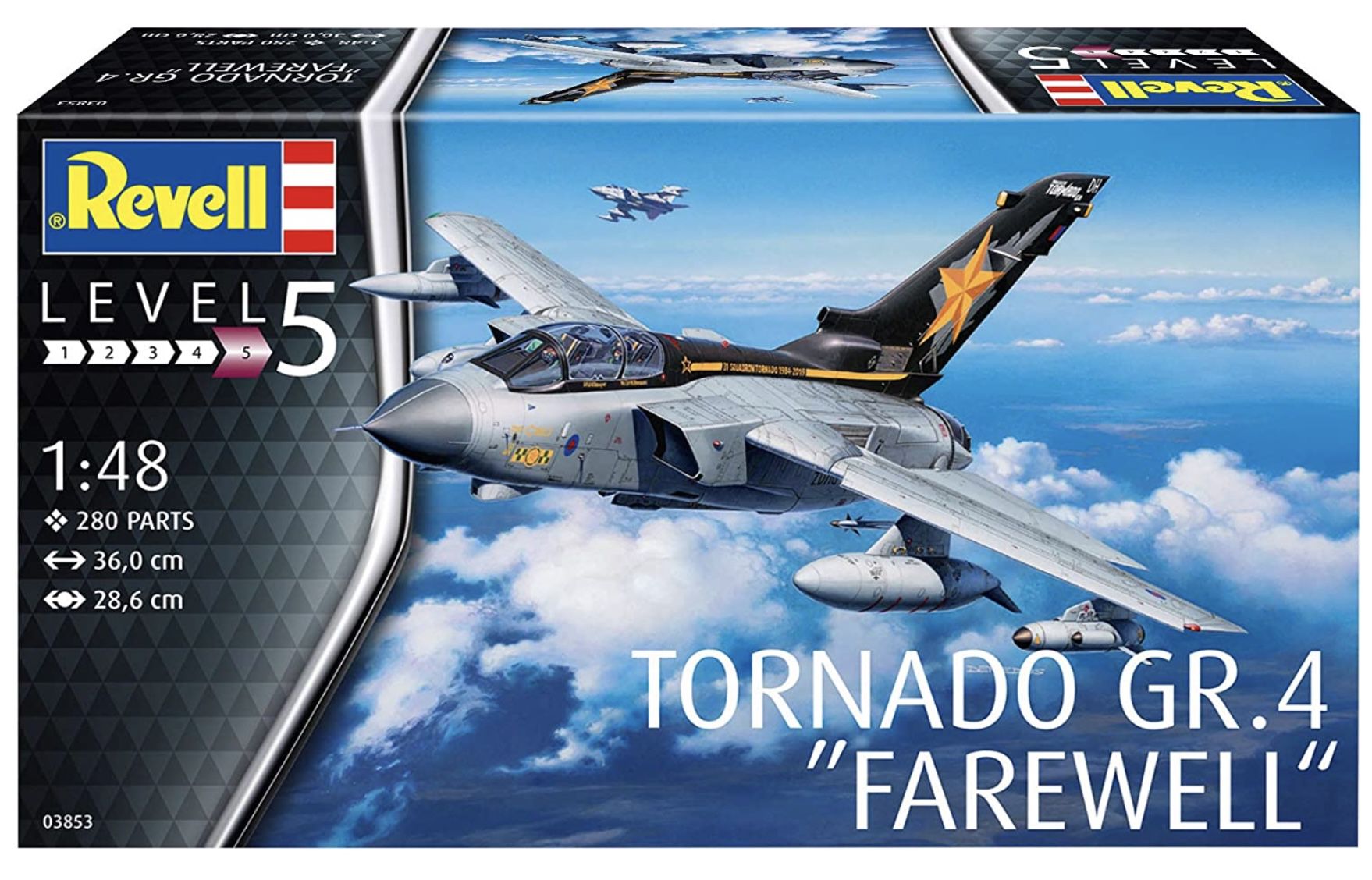 Tornado GR.4   Farewell Revell Mo­dell­bau­satz mit Maßstab 1:48 für 20,42€ (statt 27€)
