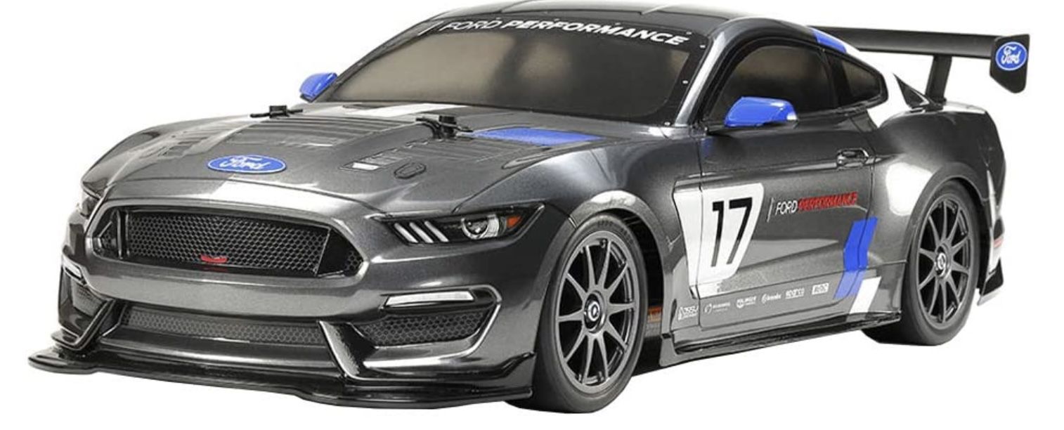 TAMIYA ferngesteuertes Auto   1:10 RC Ford Mustang GT4 TT 02 für 61€ (statt 123€)