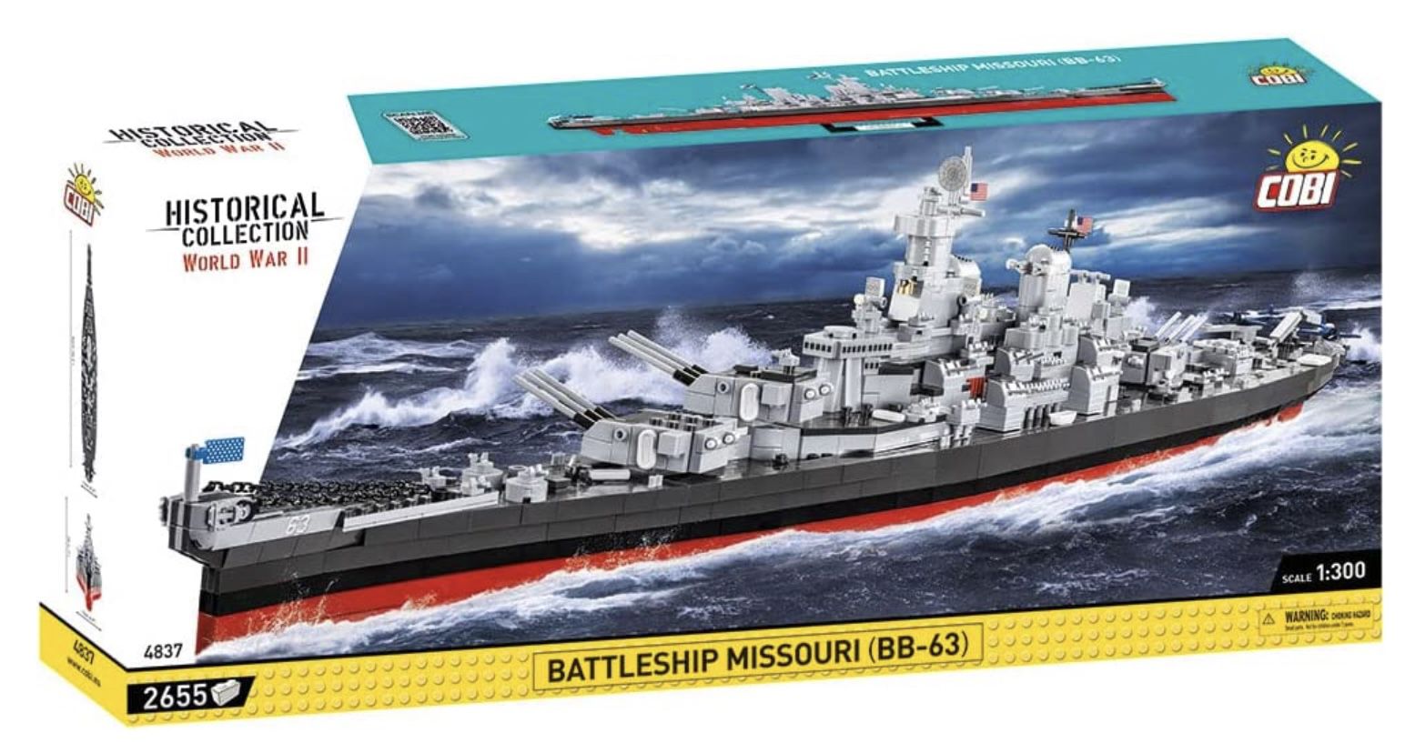 COBI 4837 Schlachtschiff Missouri BB 63 Konstruktions Spielset für 134,29€ (statt 152€)