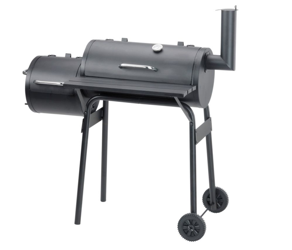 Activa   BBQ Smoker Grill Grillwagen Holzkohle mit Feuerbox ab 94,95€ (statt 140€)