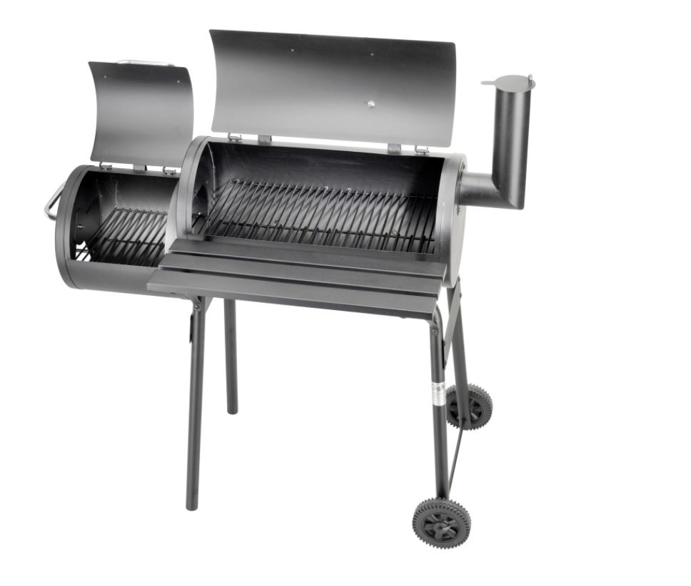 Activa   BBQ Smoker Grill Grillwagen Holzkohle mit Feuerbox ab 94,95€ (statt 140€)