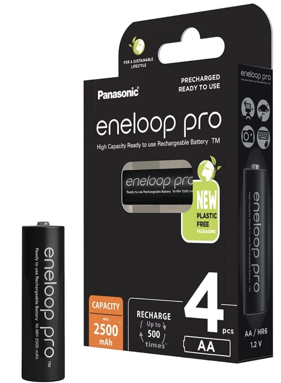 4er Pack Panasonic eneloop Pro AA mit je 2.500 mAh ab 13€ (statt 18€)