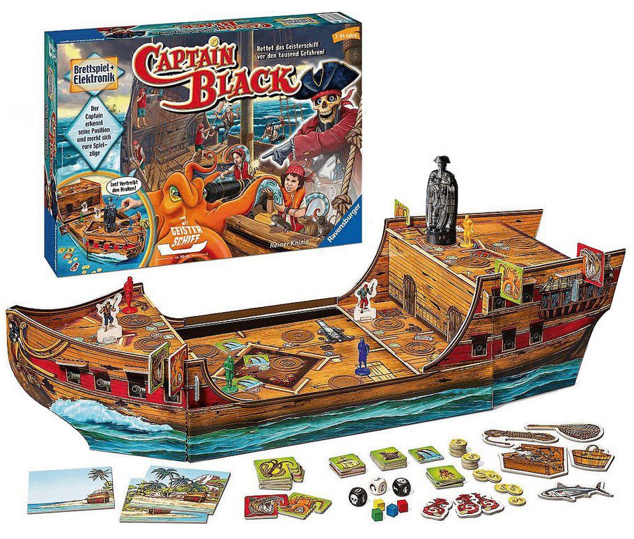 Ravensburger 22293 Captain Black elektr. Brettspiel für 22,36€ (statt 27€)