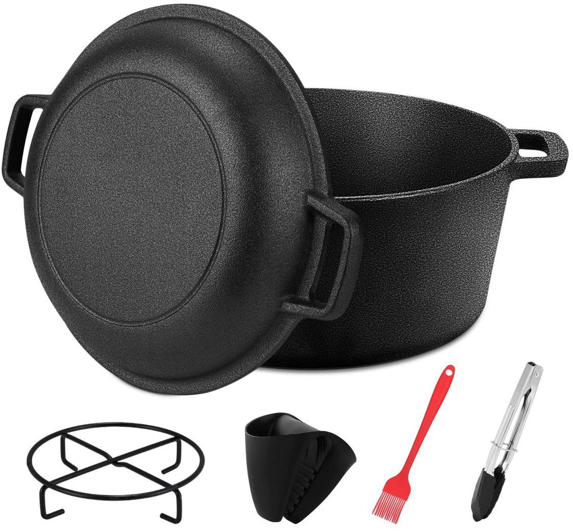 Gifort 4.7l Dutch Oven Gusseisentopf für 31€ (statt 40€)