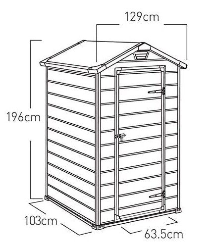 Keter Gerätehaus Manor (128 x 94 cm) für 269€ (statt 299€)