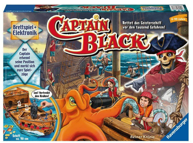 Ravensburger 22293 Captain Black elektr. Brettspiel für 22,36€ (statt 27€)