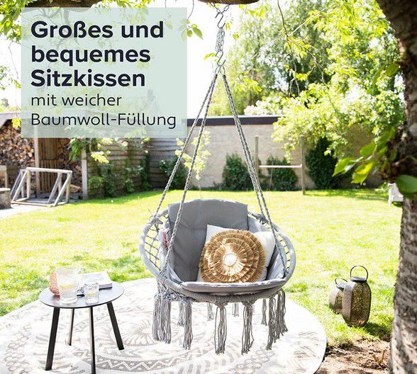 Vita5 Macrame Hängesessel In Outdoor für 38,90€ (statt 80€)