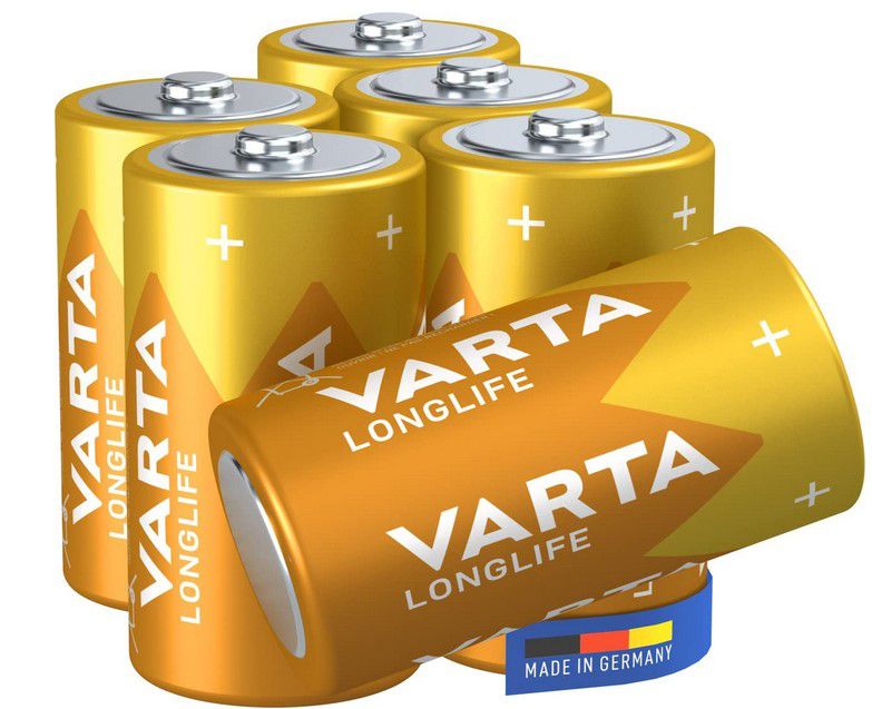 6er Pack VARTA Longlife C Baby Alkaline Batterien ab 3,79€ (statt 5€)